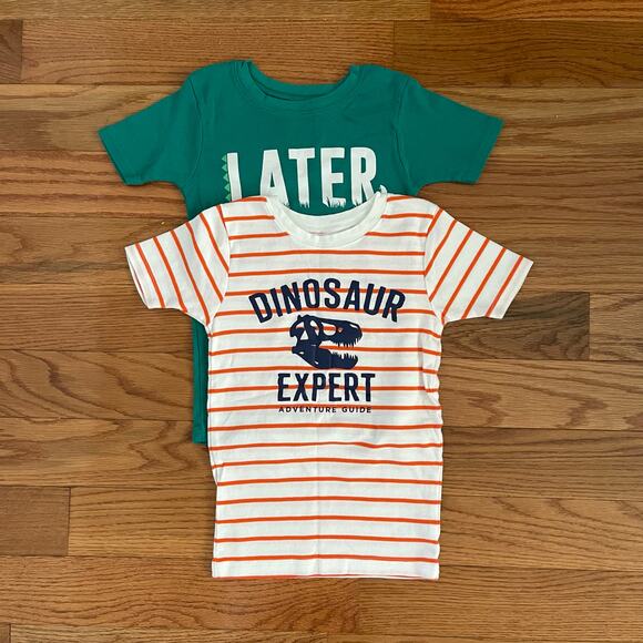 Carter's Dinosaur Themed T-Shirts Kids 8 Play Summer Camp Casual (Lot of 2) - Picture 2 of 7